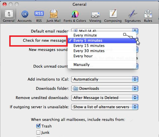 gmail settings for mail on mac